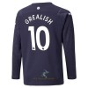 Officiële Voetbalshirt Manchester City Jack Grealish 10 Derde 2021-22 Lange Mouw - Heren